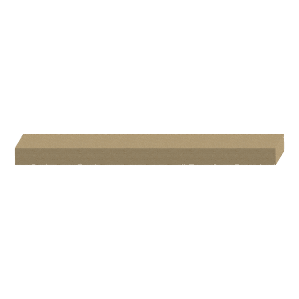 2 Eased Edge One Side Shelving