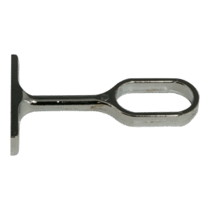 Chrome Oval Pole Supports