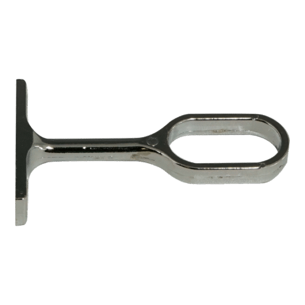 Chrome Oval Pole Supports