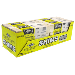 50 Cases of beddar shims 42 shims/bdl, 12 bdls/ctn, 50