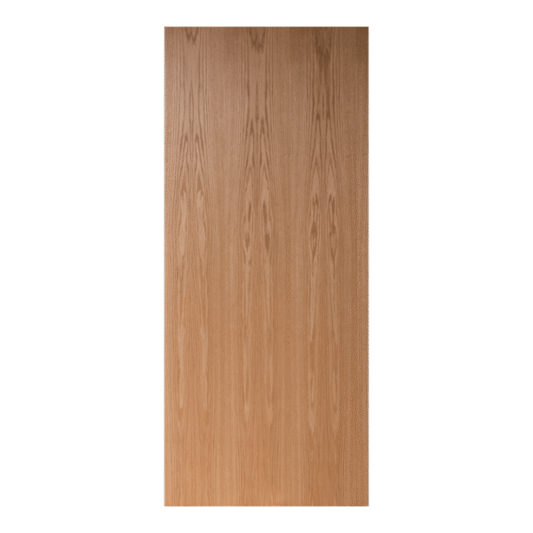 Unfinished Plain Sliced Red Oak Flush Wood Doors