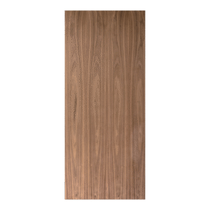 Unfinished Plain Sliced Black Walnut Flush Wood Doors