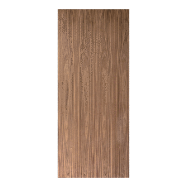 Unfinished Plain Sliced Black Walnut Flush Wood Doors