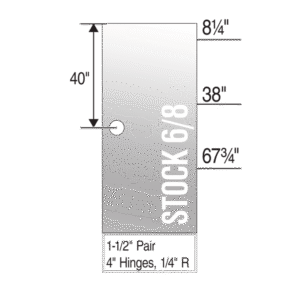 Primed Flush Hardboard Light Commercial Fire Door - Machined