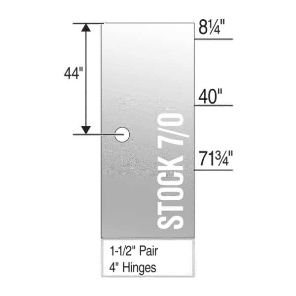 Primed Flush Hardboard Light Commercial Fire Door - Machined