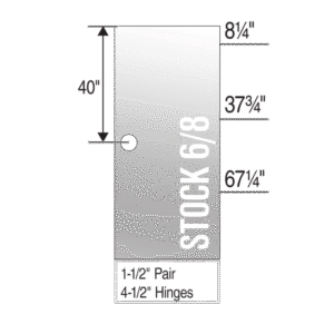 Primed Flush Hardboard Light Commercial Fire Door - Machined