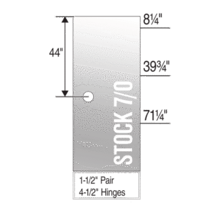 Primed Flush Hardboard Light Commercial Fire Door - Machined
