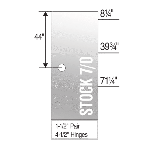 Primed Flush Hardboard Light Commercial Fire Door - Machined