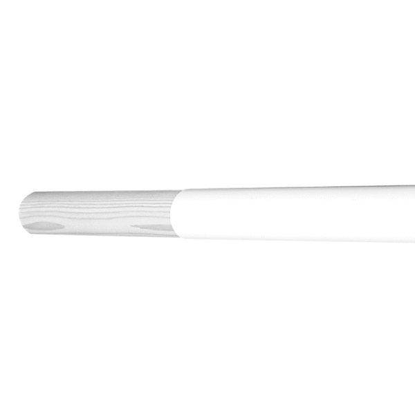 White Plastic Pole Cover for 1-1/4" or 1-3/8" Full Round Poles