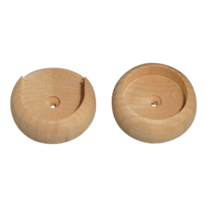 Pair of Wood Rosettes