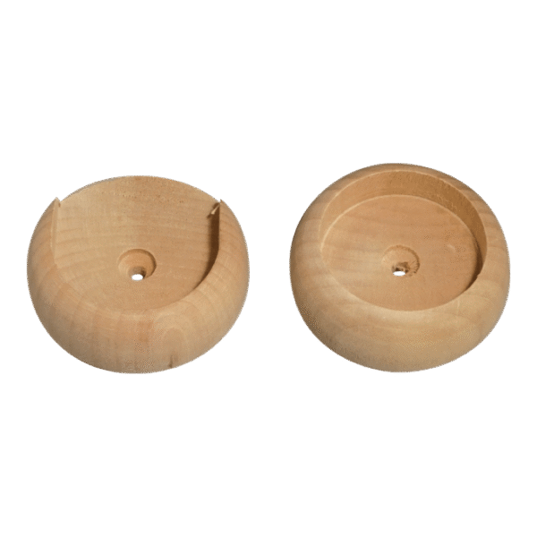 Pair of Wood Rosettes