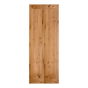 Knotty Alder 1 Panel BiFold Door
