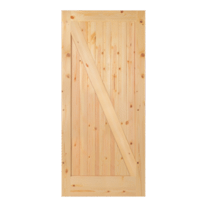 Knotty Pine Rustic Barn Door