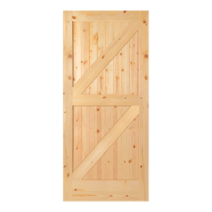 Knotty Pine Rustic Barn Door